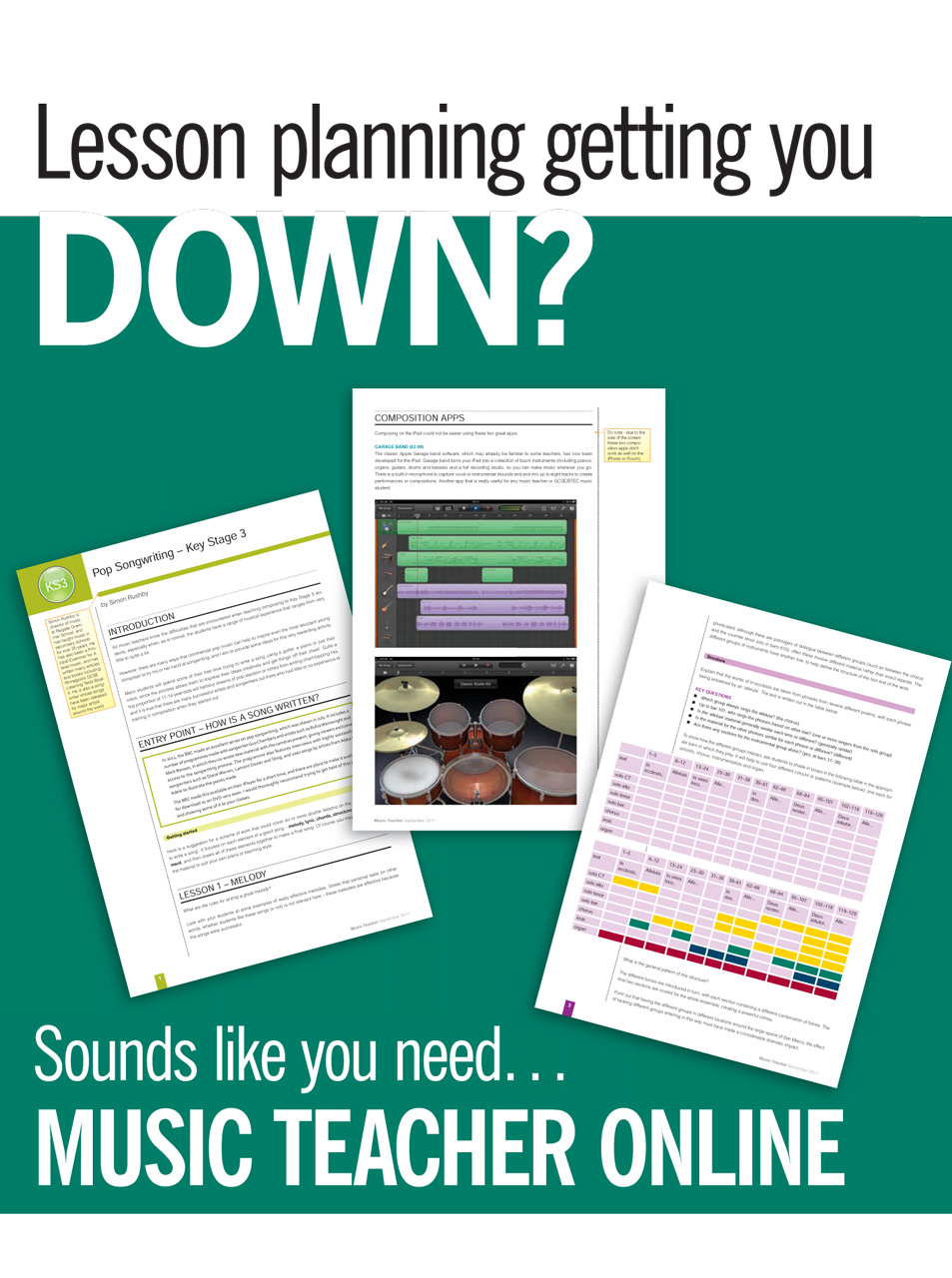 Music Teacher Preview Pages