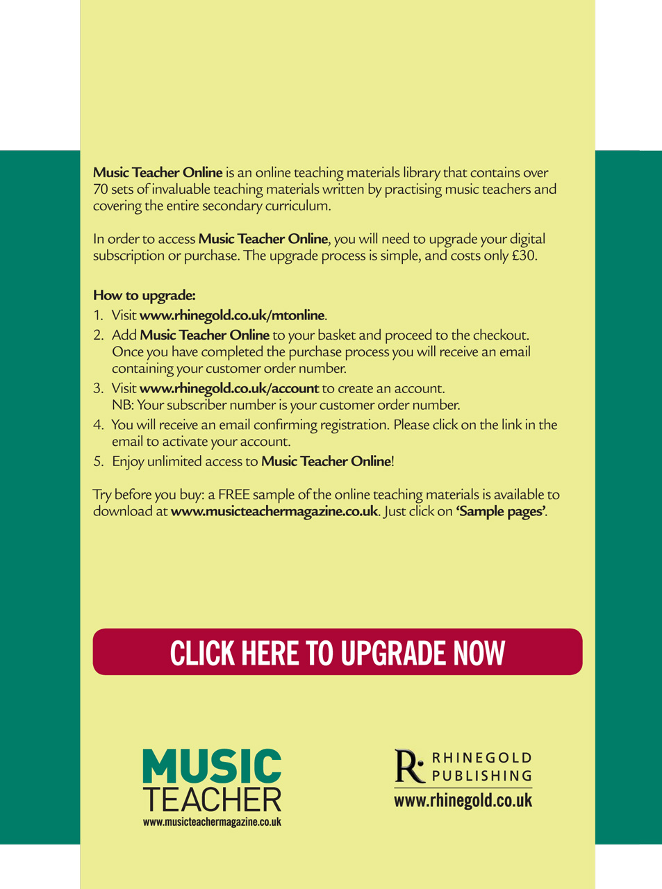 Music Teacher Preview Pages