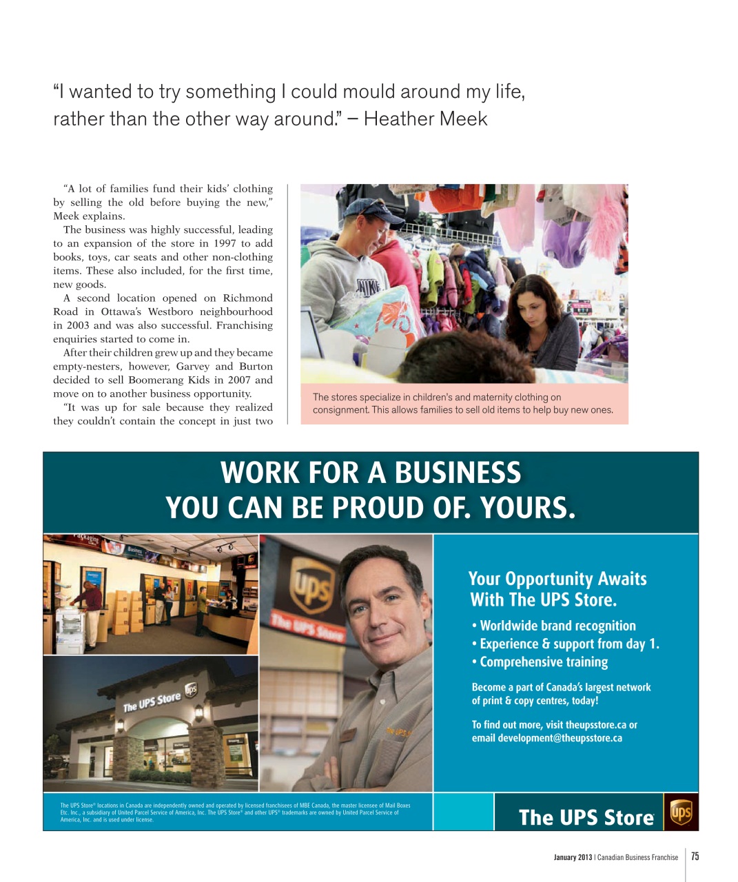 Canadian Business Franchise Preview Pages