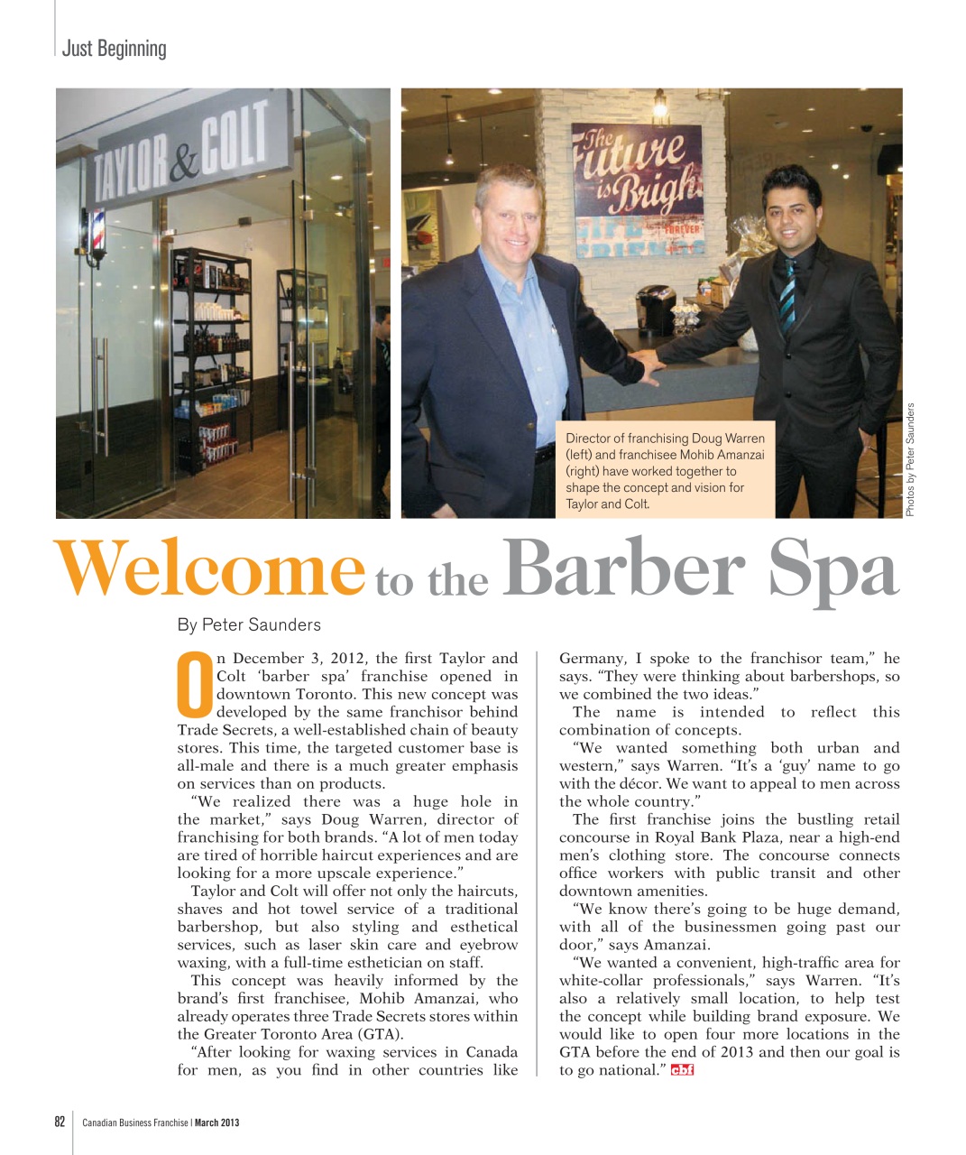 Canadian Business Franchise Preview Pages
