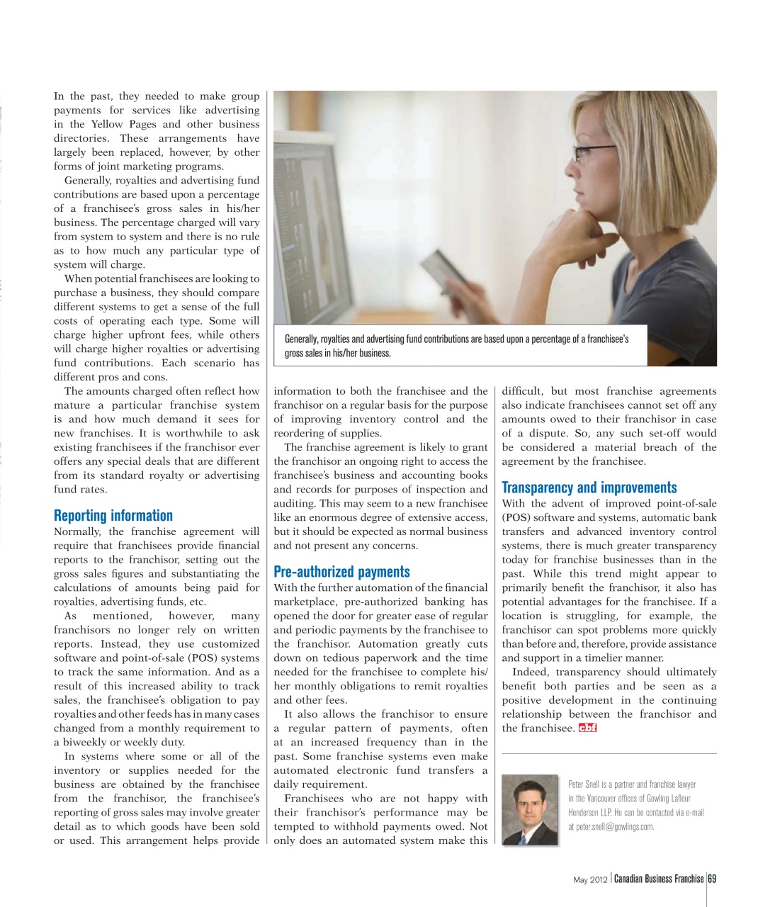 Canadian Business Franchise Preview Pages