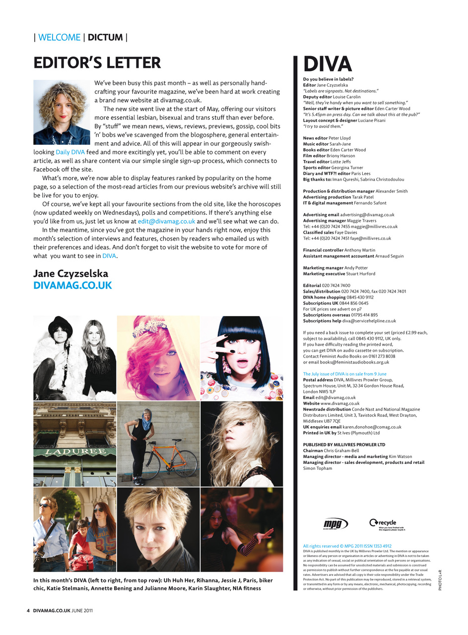 DIVA Magazine Preview Pages