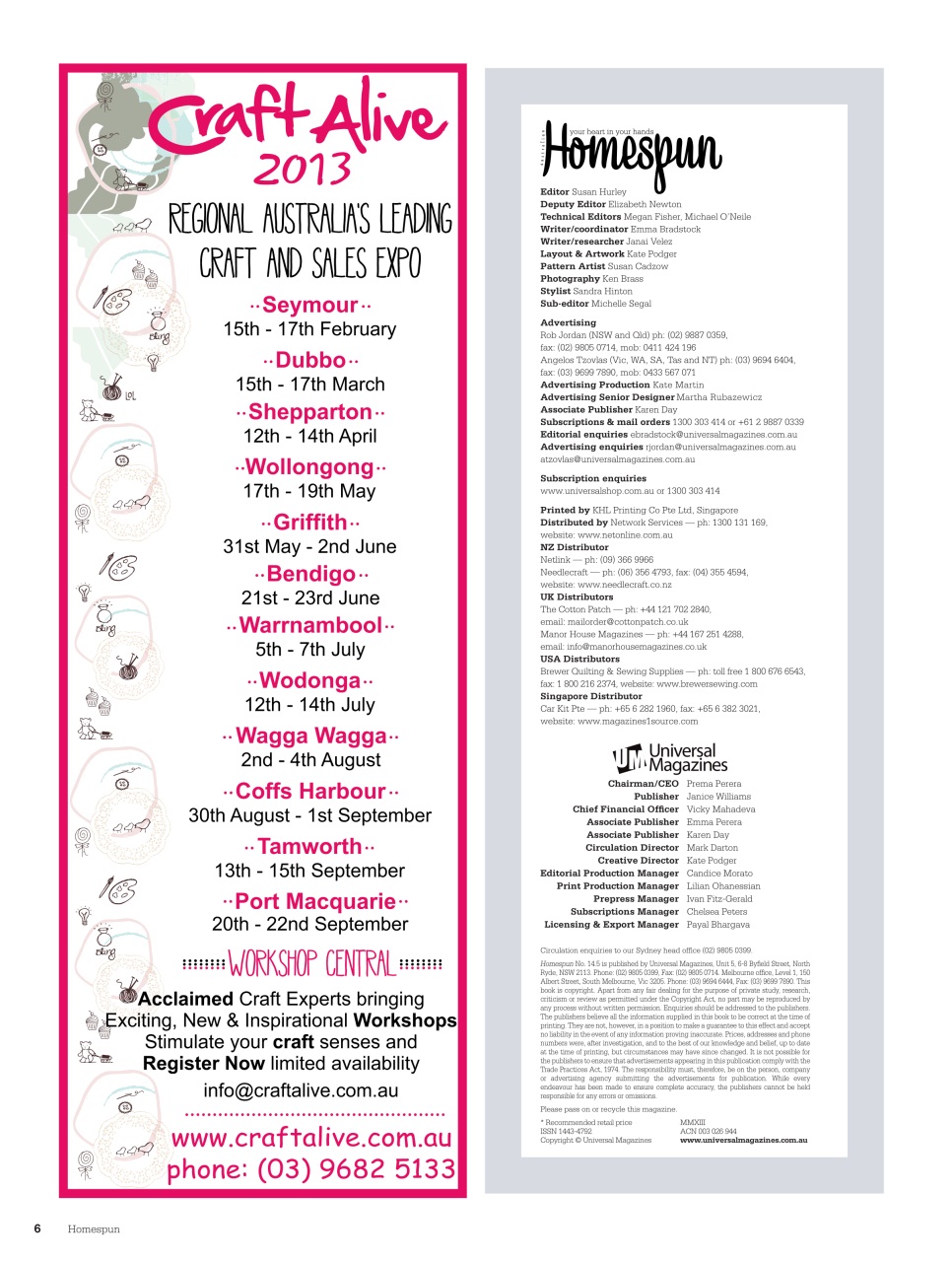 Homespun Preview Pages