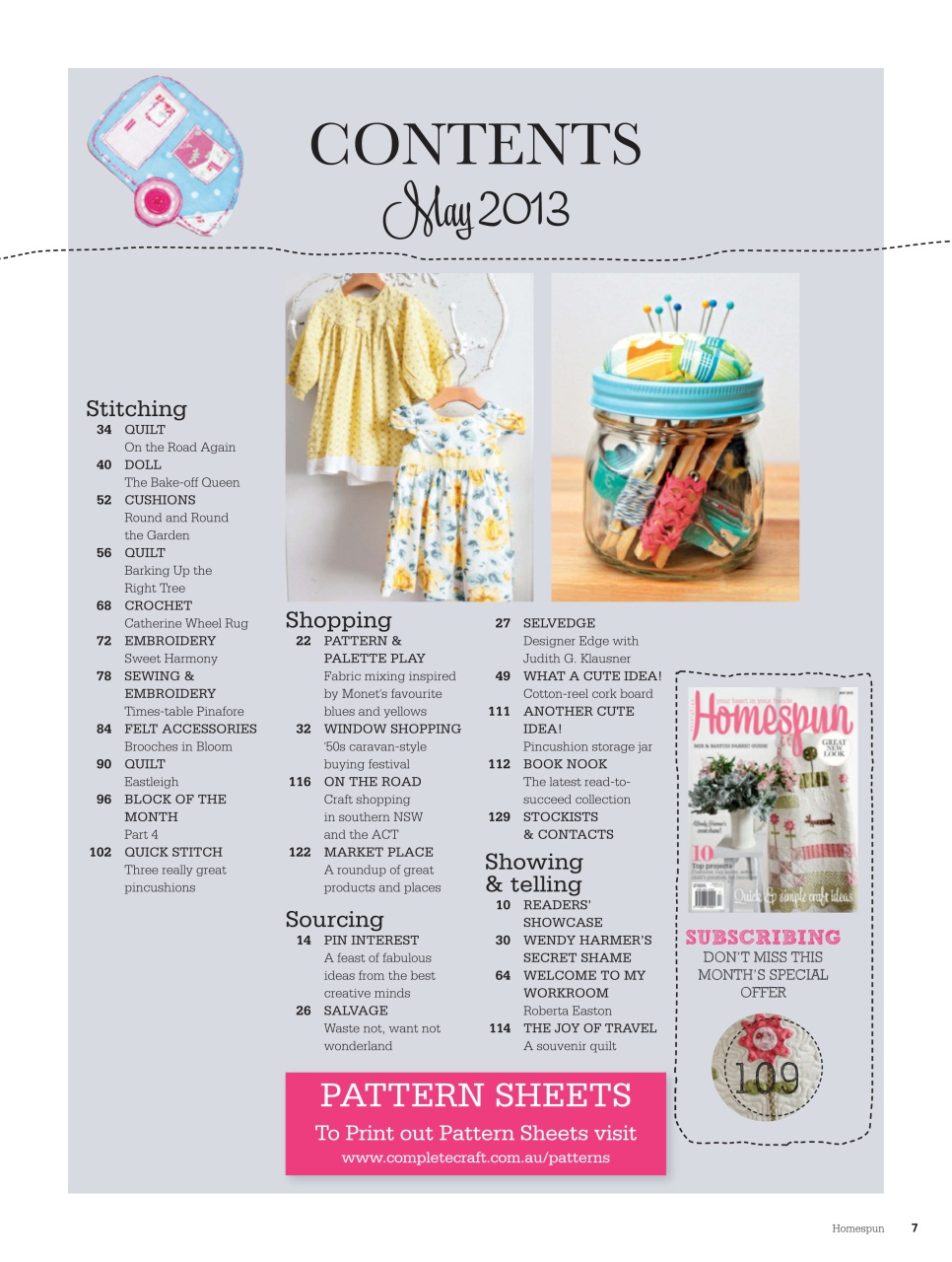 Homespun Preview Pages