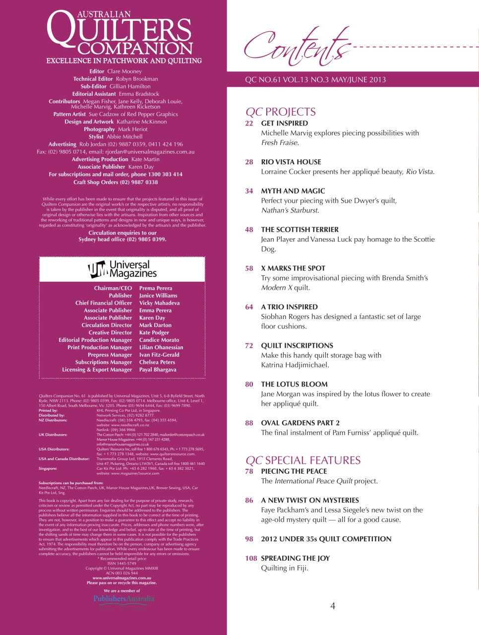 Quilters Companion Preview Pages