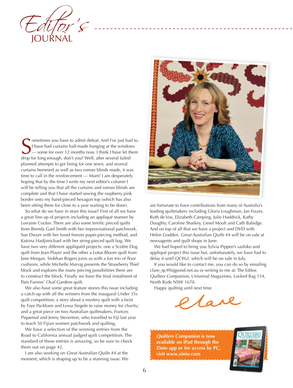 Quilters Companion Preview Pages