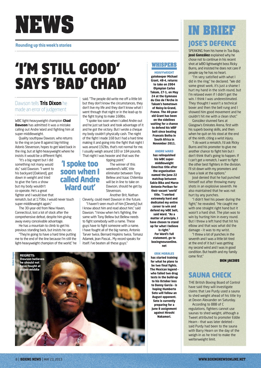 Boxing News Preview Pages