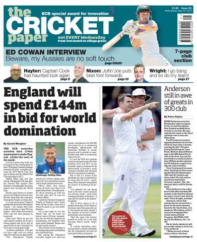 The Cricket Paper issue Wednesday 22nd 2013
