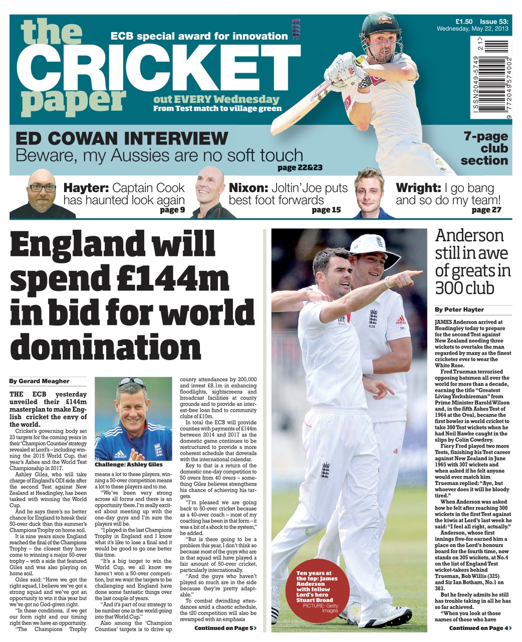 The Cricket Paper Preview Pages