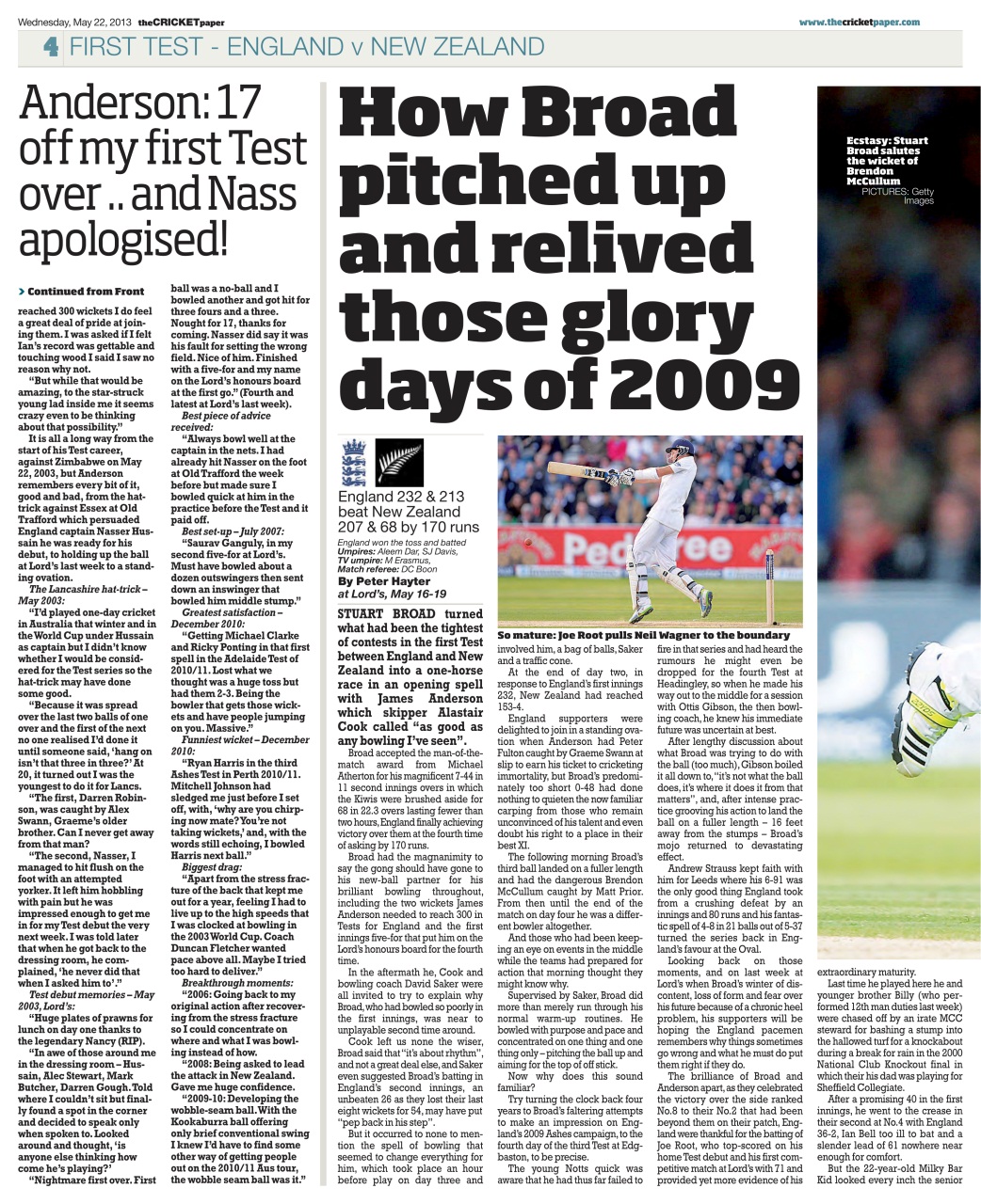 The Cricket Paper Preview Pages