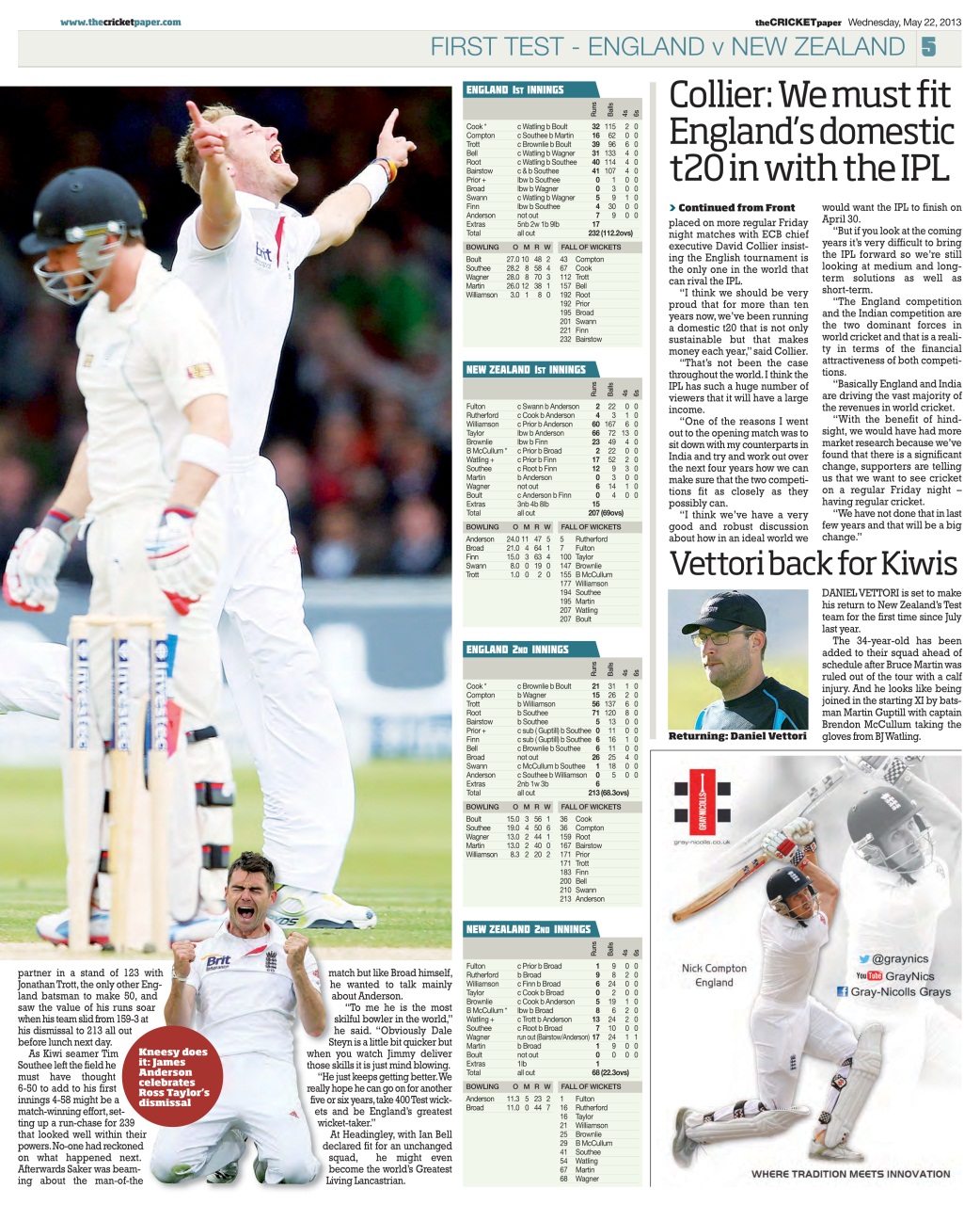 The Cricket Paper Preview Pages