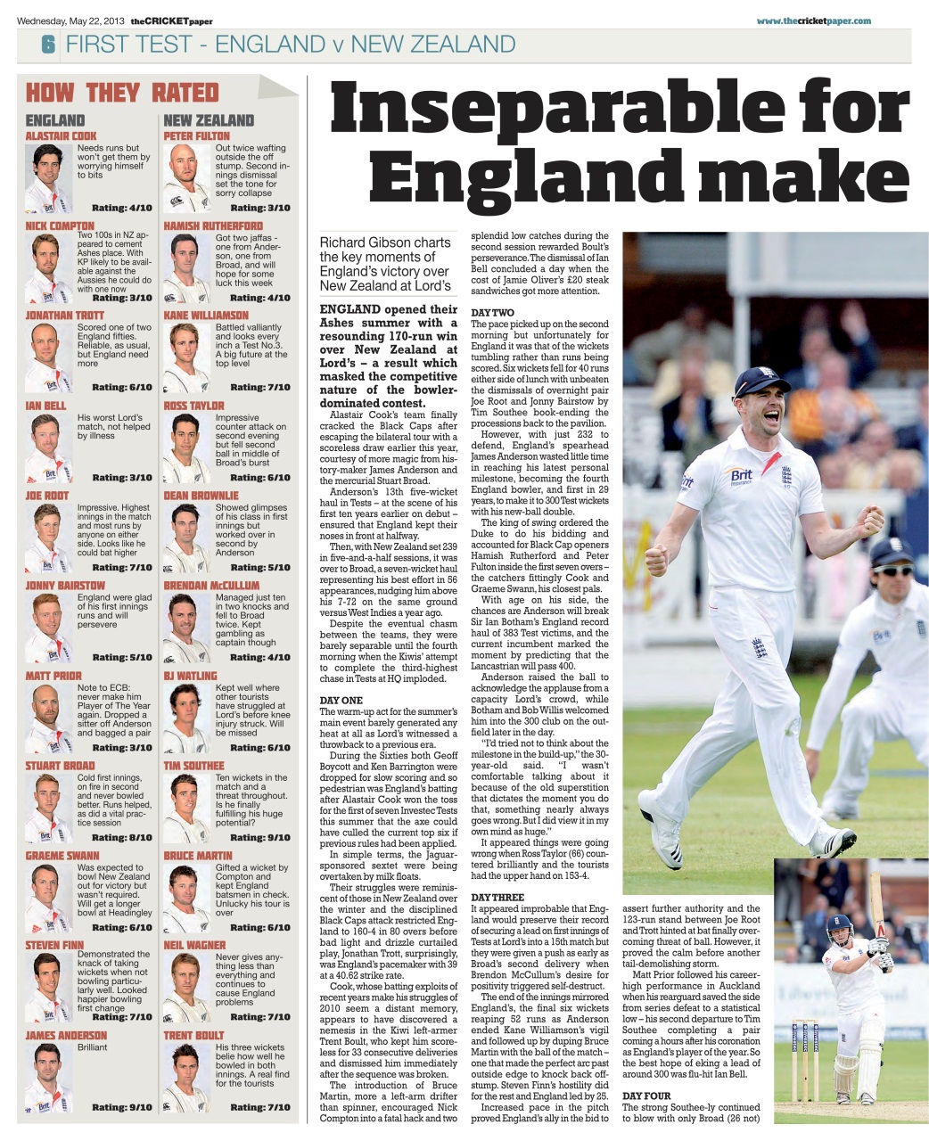 The Cricket Paper Preview Pages