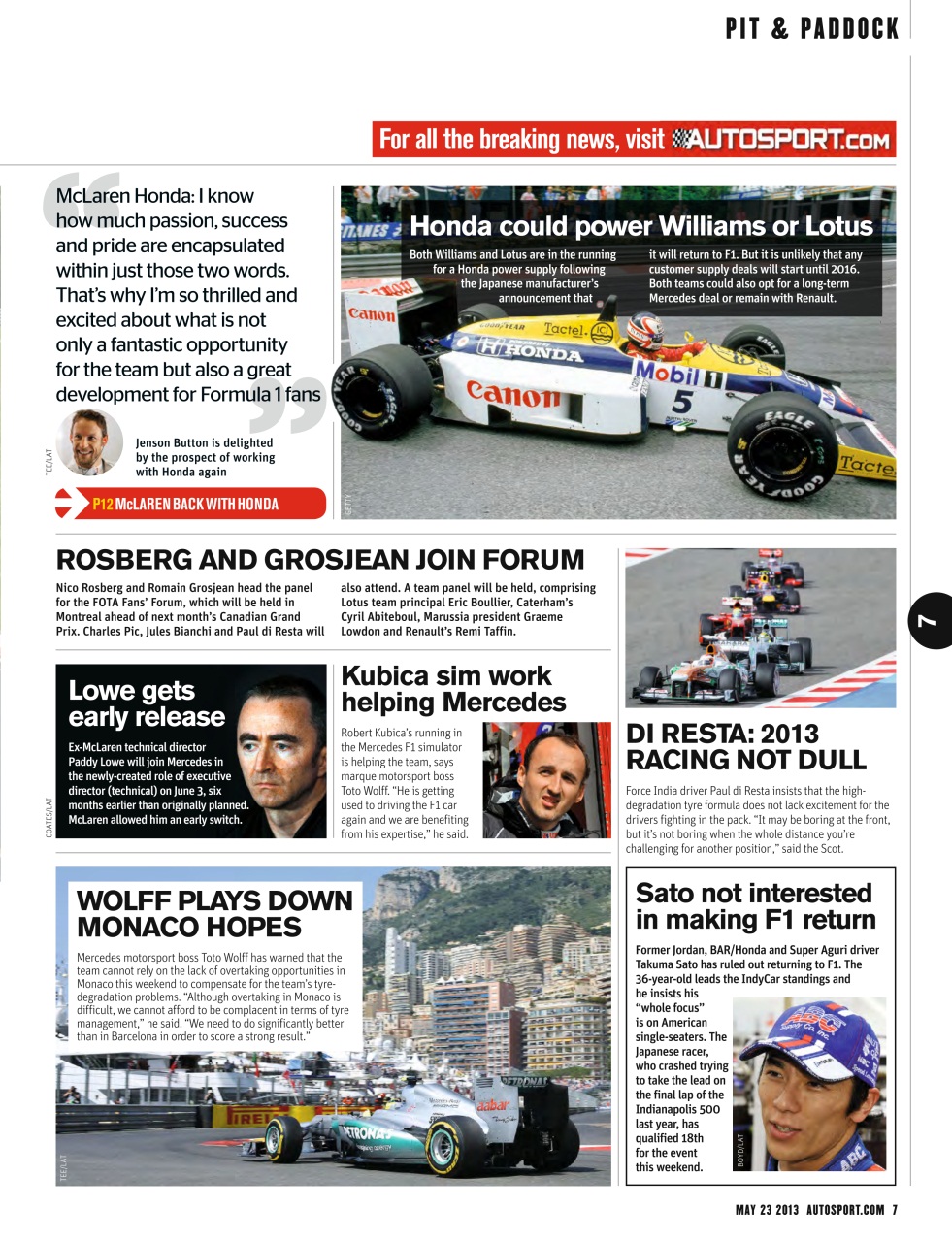 Autosport Preview Pages