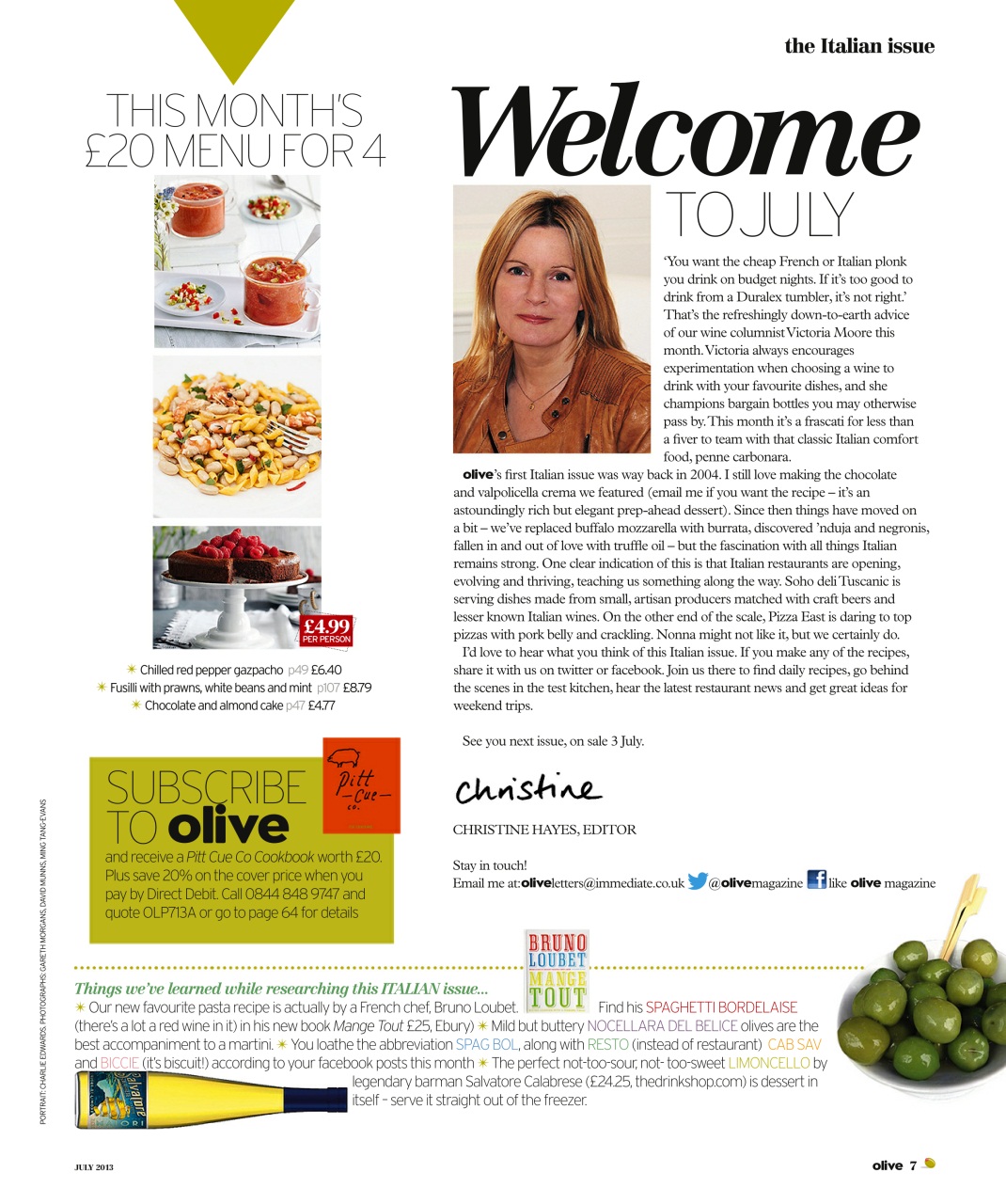 Olive Magazine Preview Pages