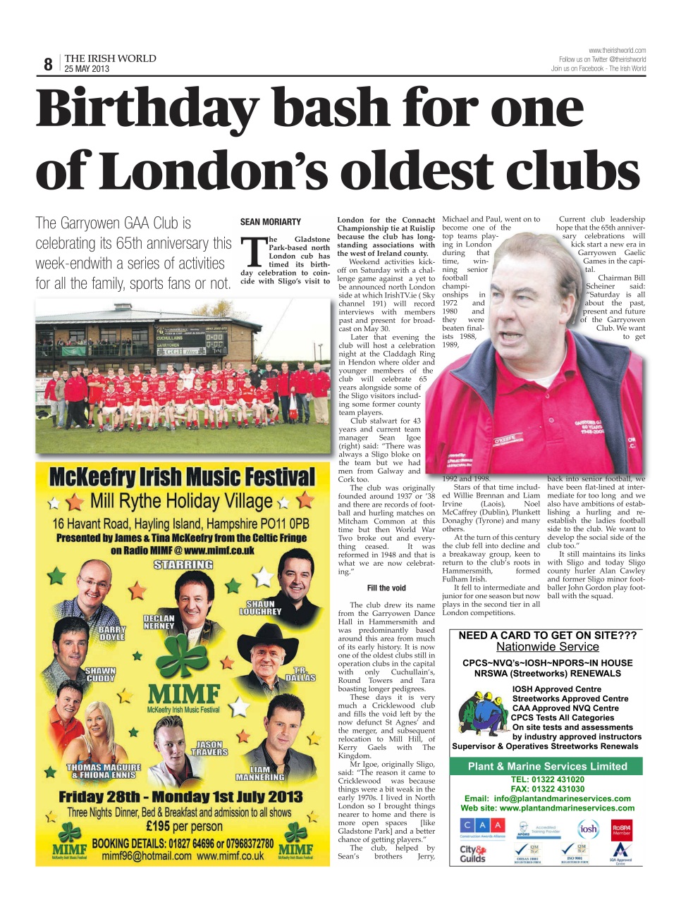 Irish World Preview Pages