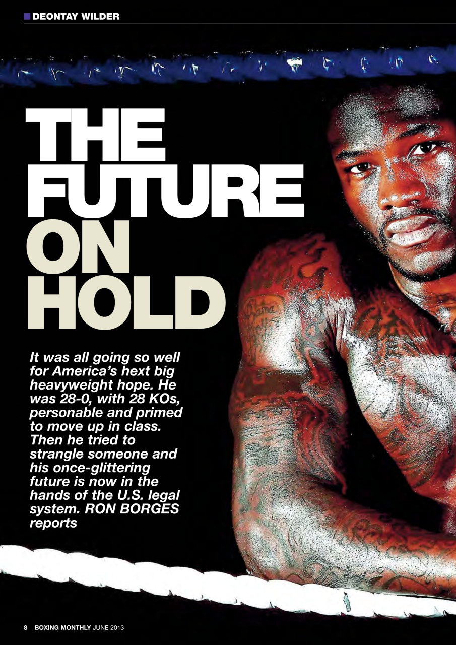 Boxing Monthly Preview Pages