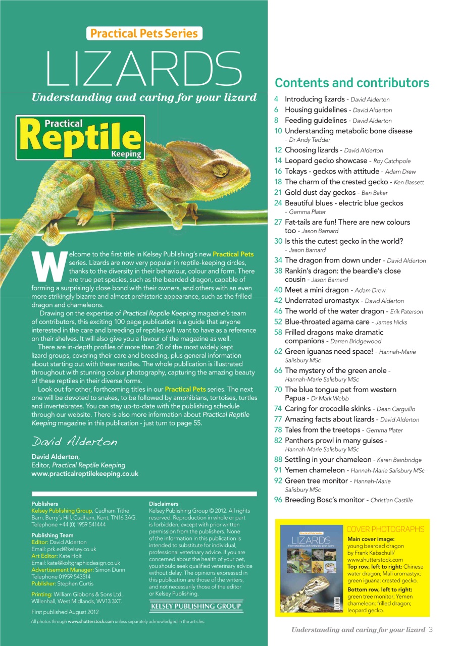 Practical Reptile Keeping Preview Pages