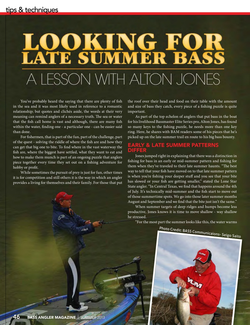 BASS ANGLER MAGAZINE Preview Pages