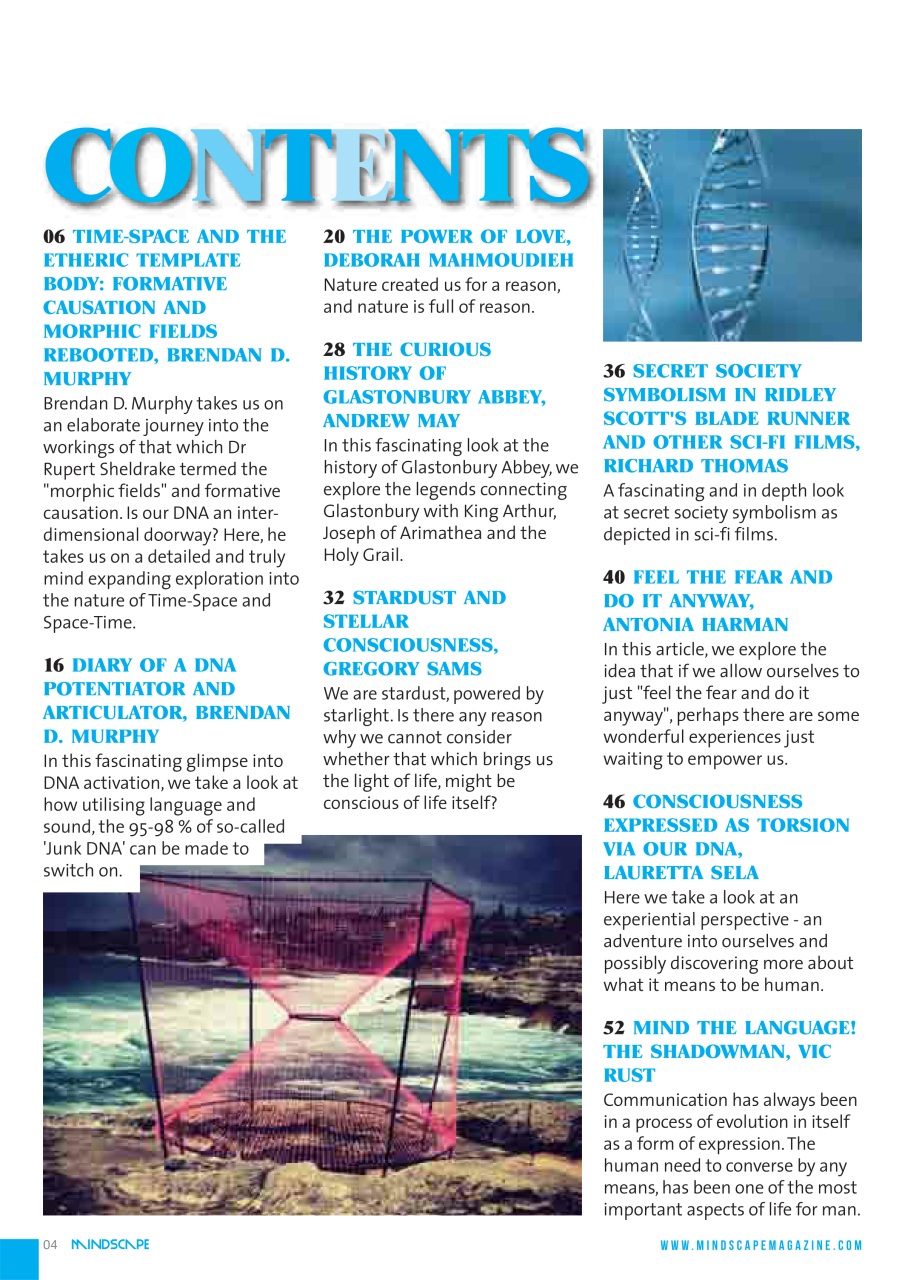 Mindscape Magazine Preview Pages