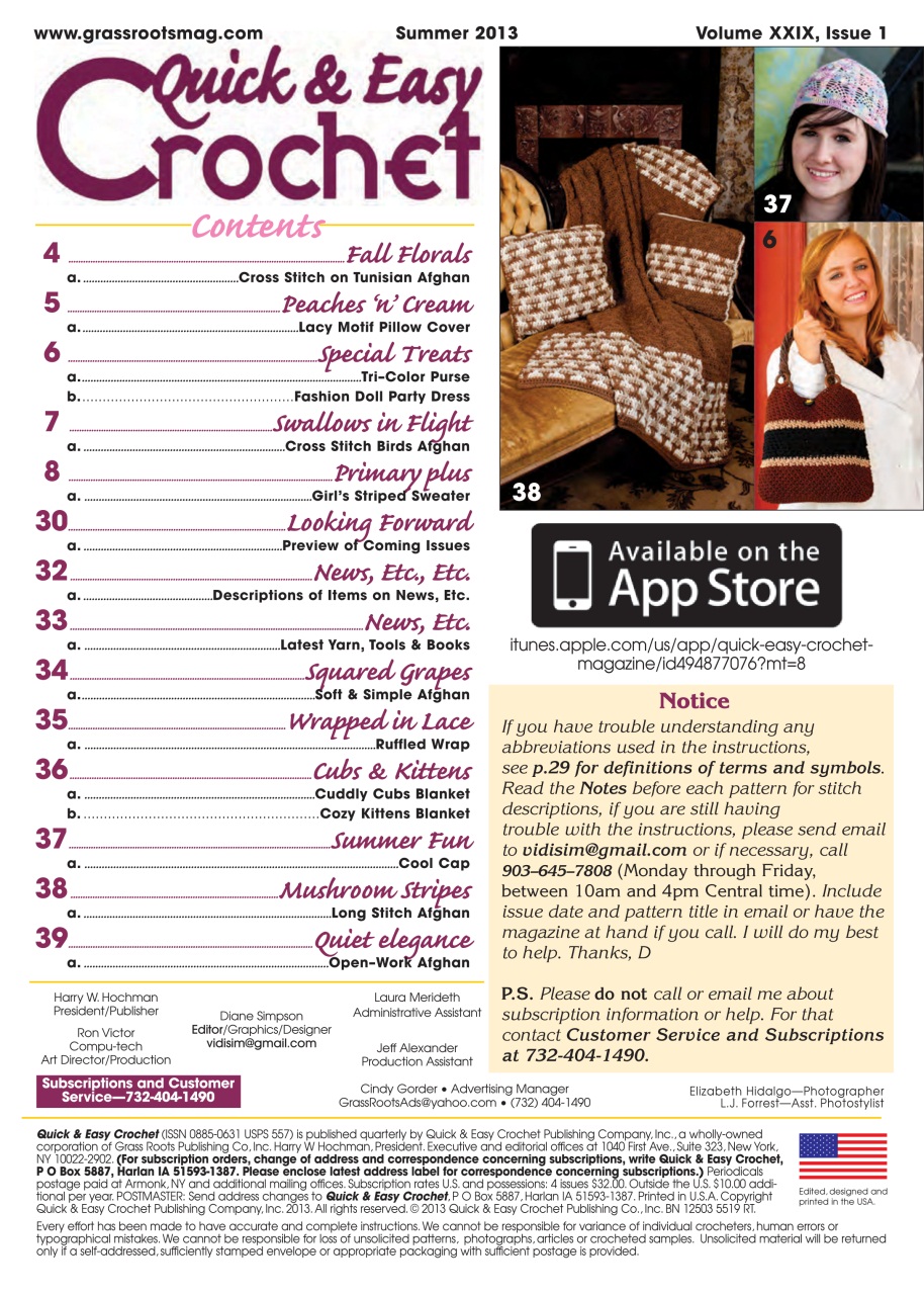 Quick & Easy Crochet Preview Pages