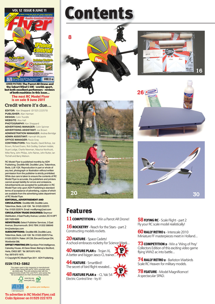 Radio Control Model Flyer Preview Pages