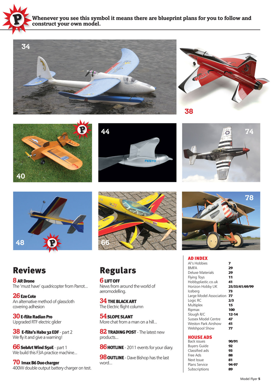 Radio Control Model Flyer Preview Pages
