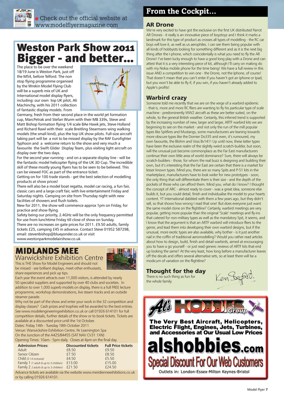 Radio Control Model Flyer Preview Pages