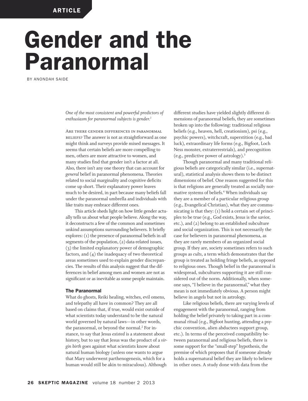 Skeptic Preview Pages