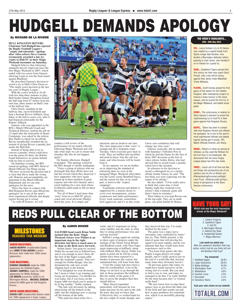 League Express Preview Pages