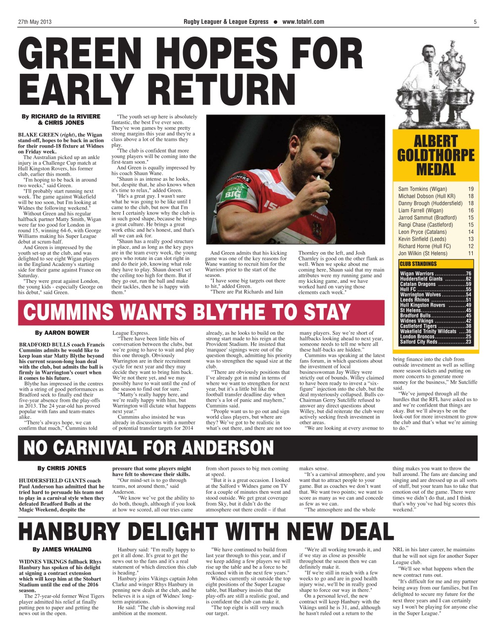 League Express Preview Pages