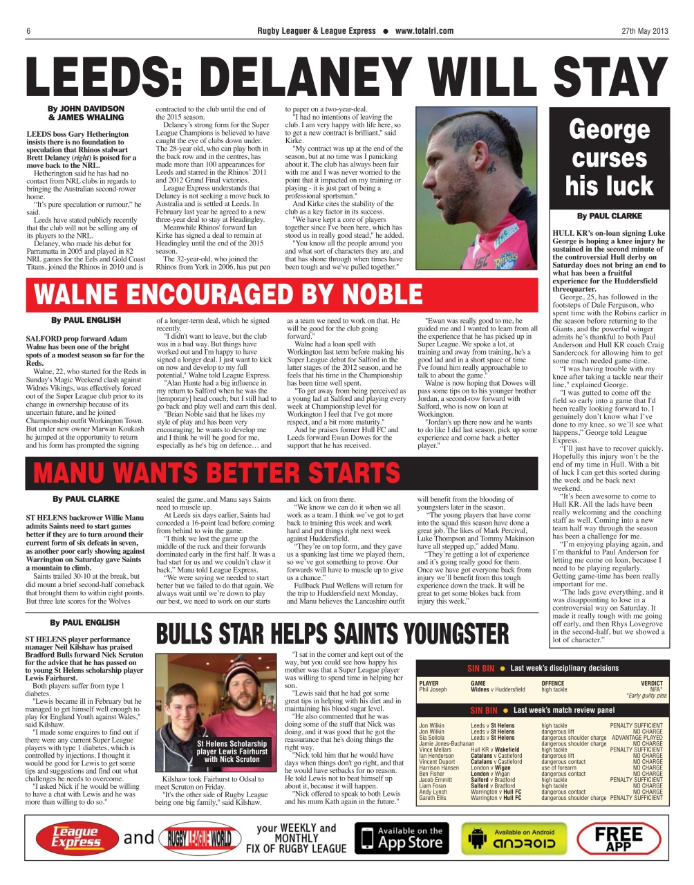 League Express Preview Pages