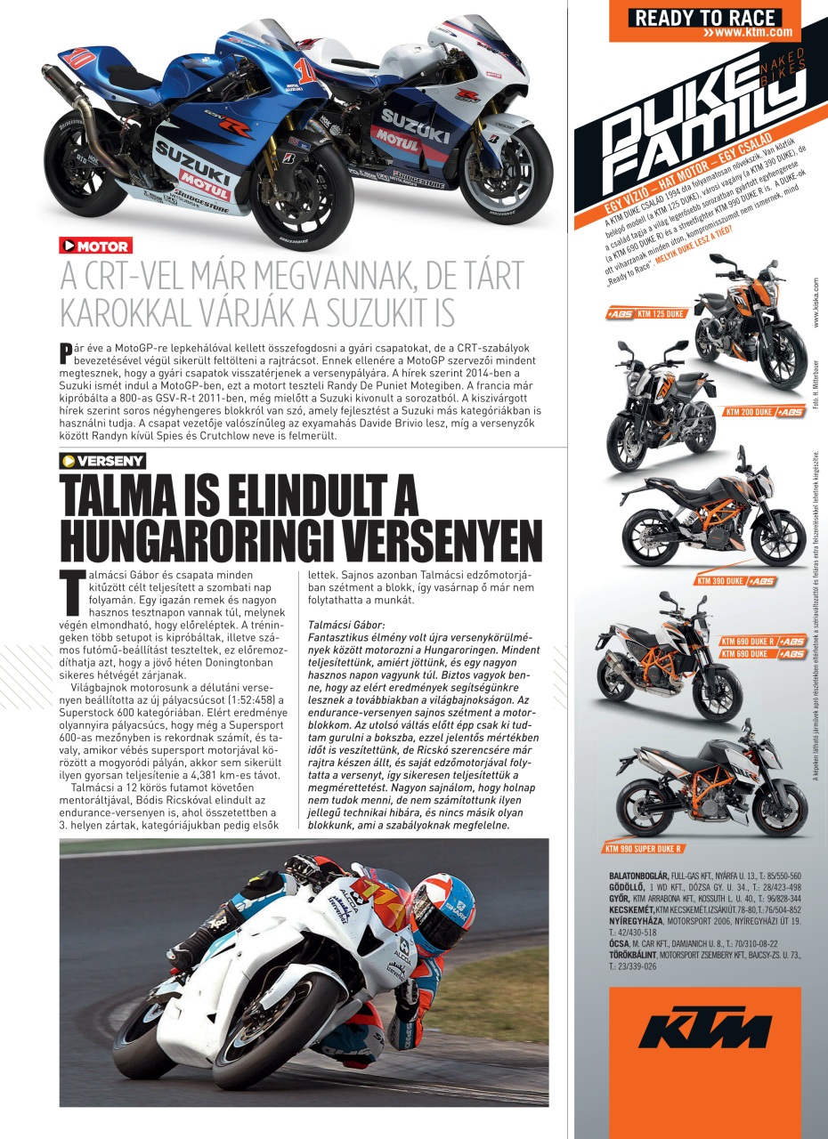 SuperBike Hungary Preview Pages