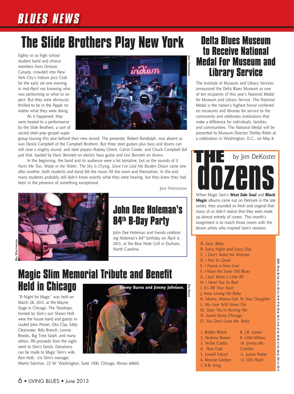 Living Blues Preview Pages