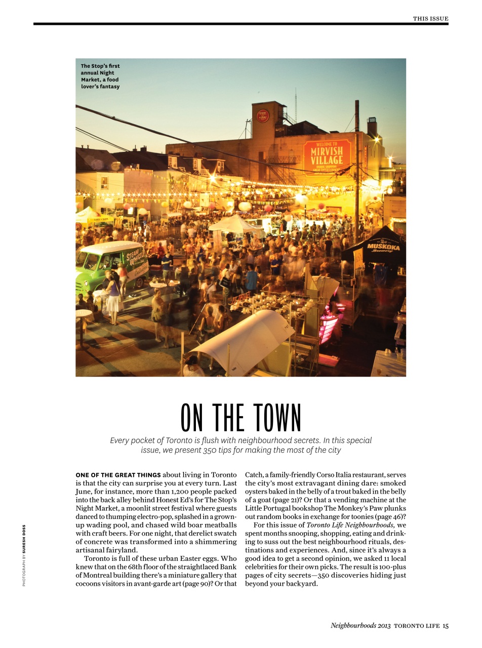 Toronto Life Preview Pages