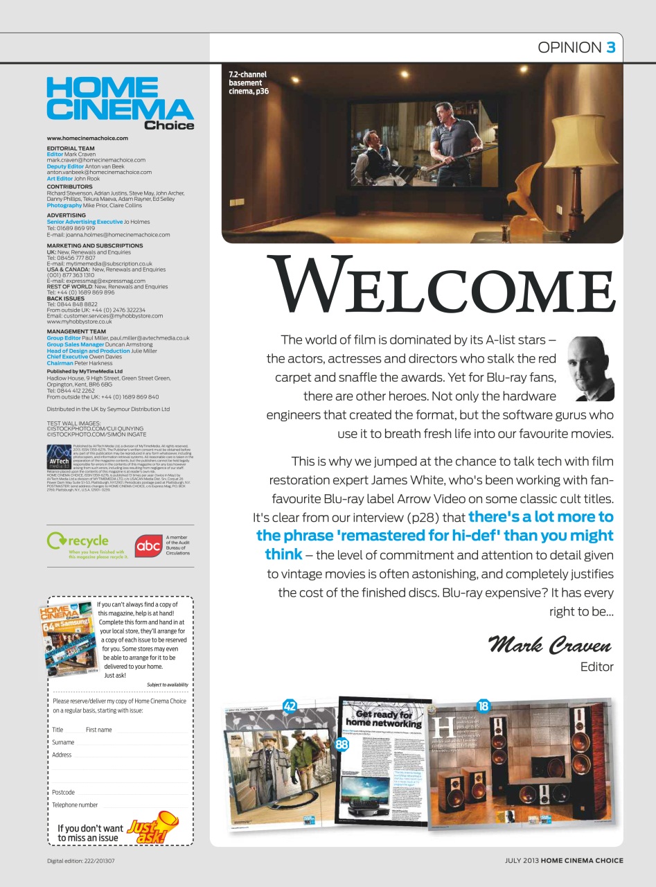 Home Cinema Choice Preview Pages