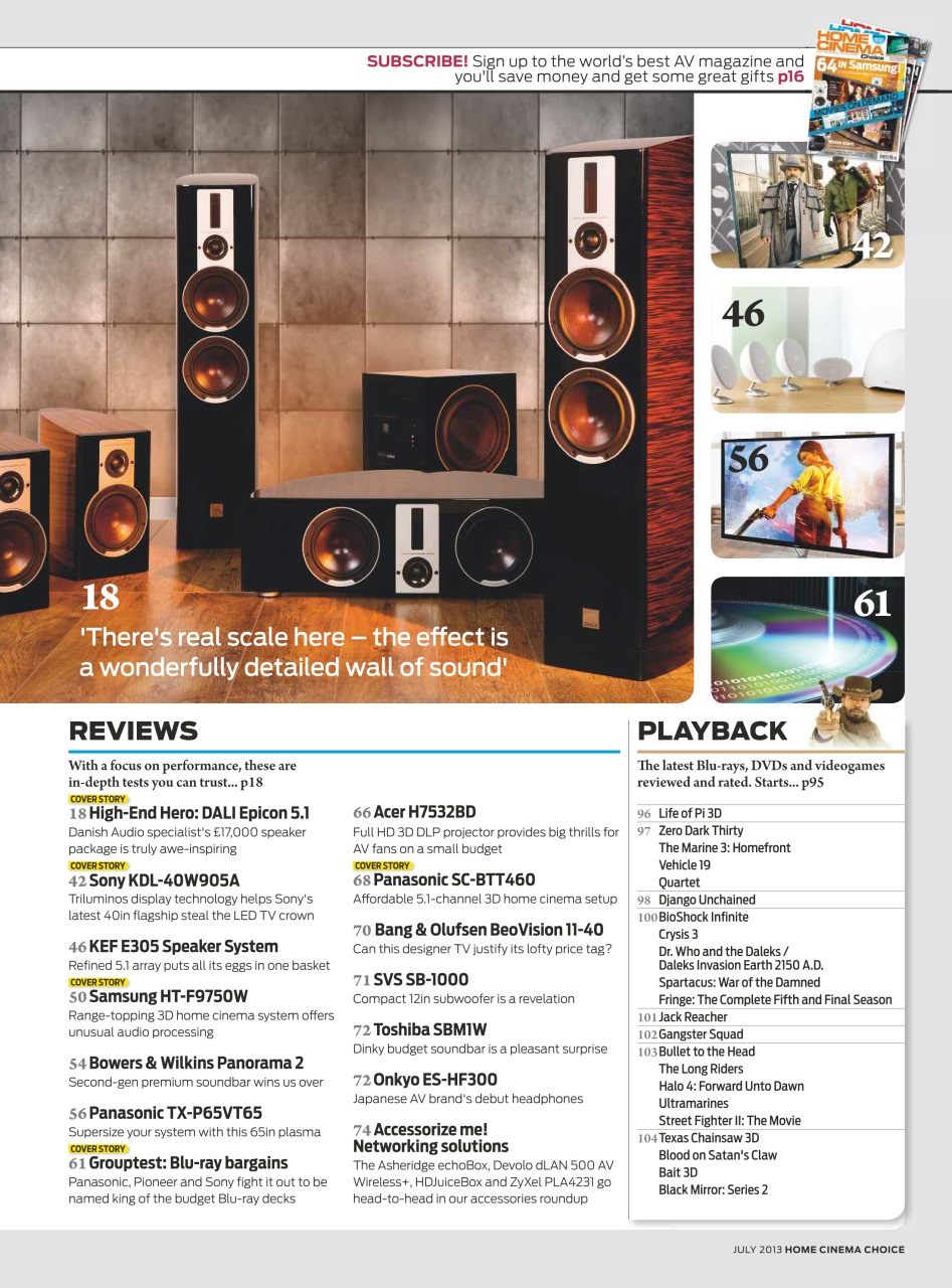 Home Cinema Choice Preview Pages