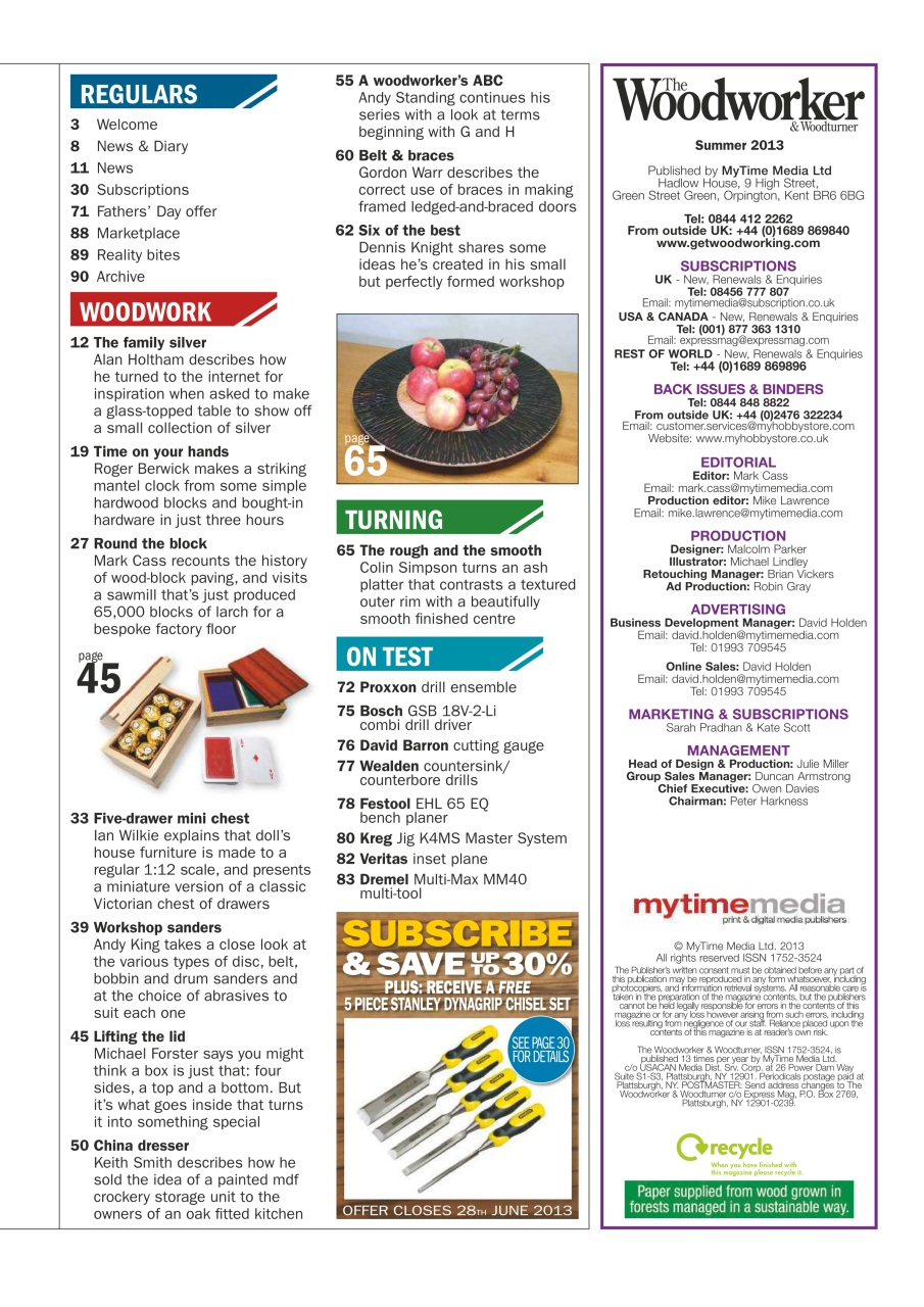 The Woodworker Magazine Preview Pages