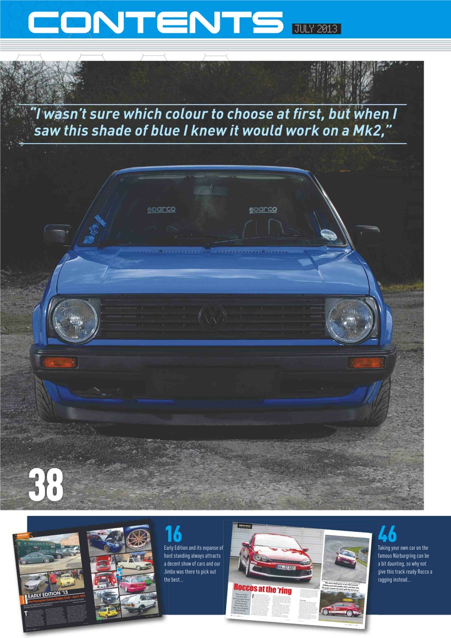 Volkswagen Golf + Preview Pages