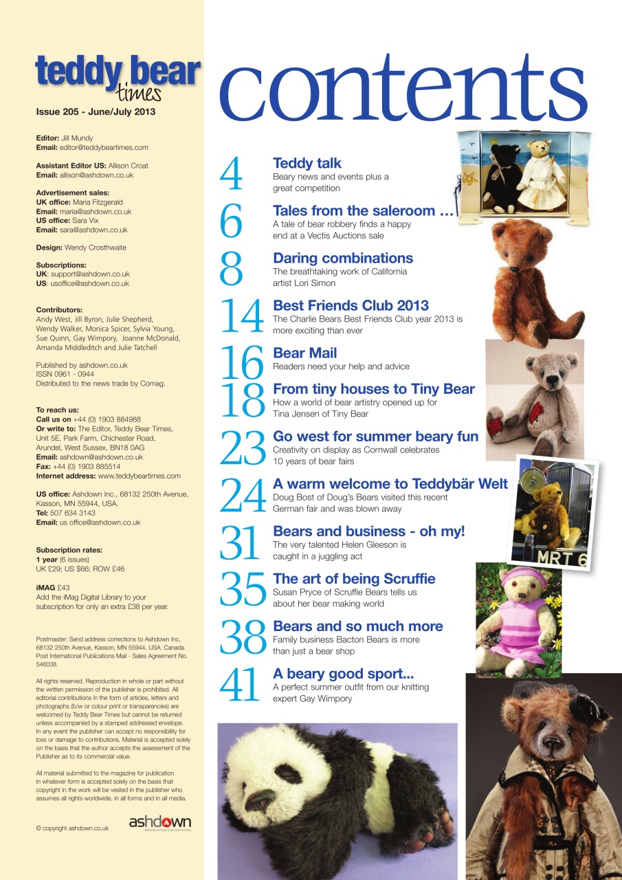 Teddy Bear Times Preview Pages