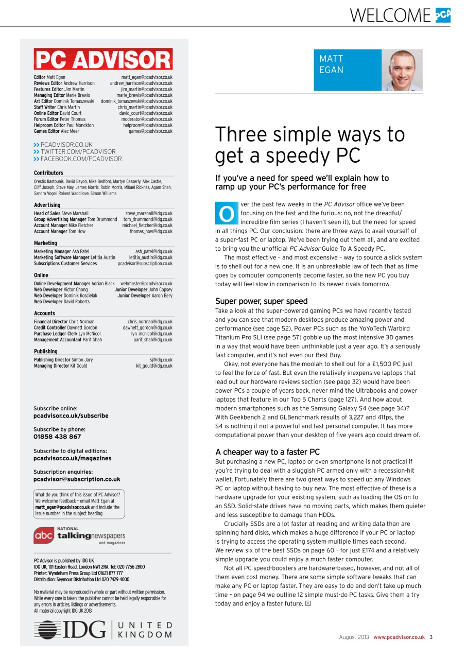 Tech Advisor Preview Pages