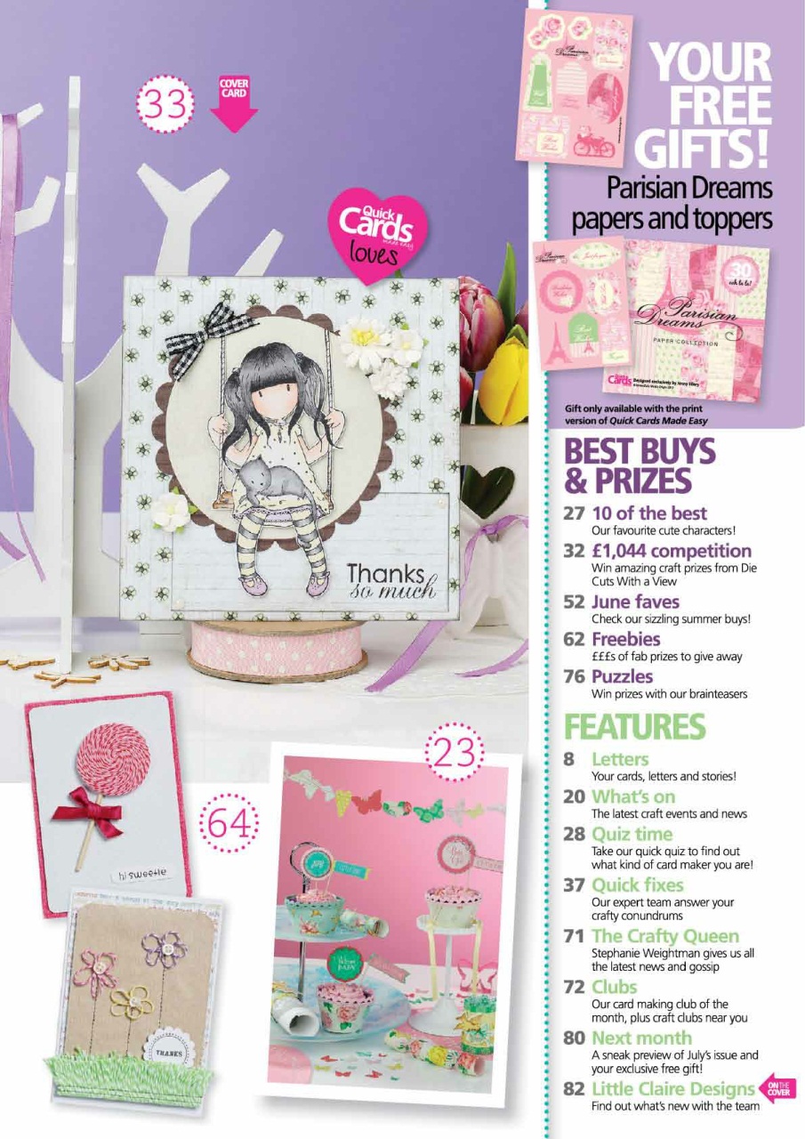 Quick Cards Made Easy Preview Pages