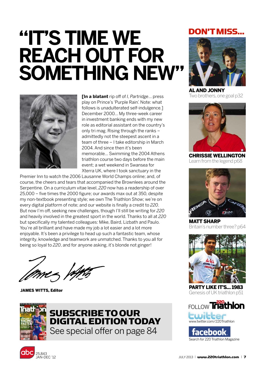220 Triathlon Magazine Preview Pages
