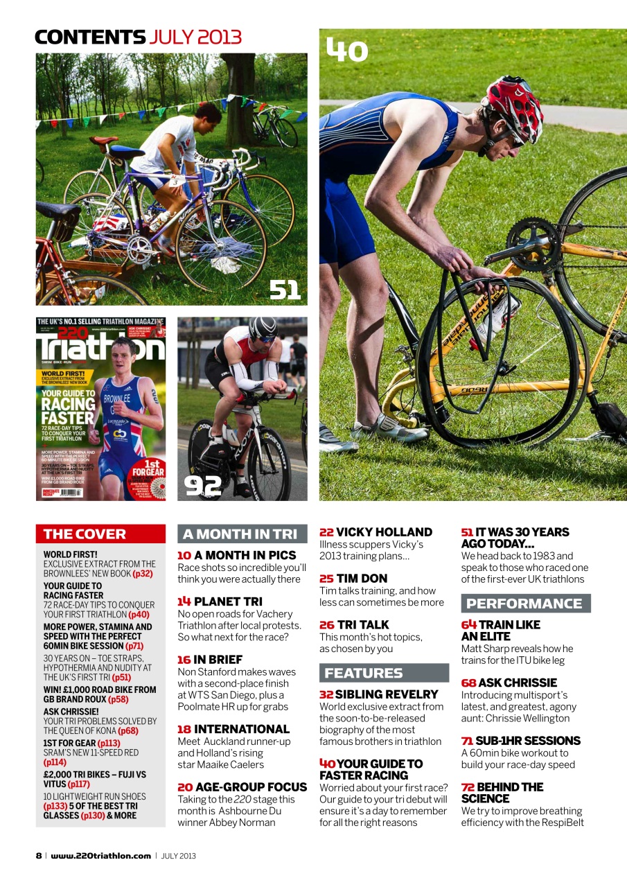 220 Triathlon Magazine Preview Pages