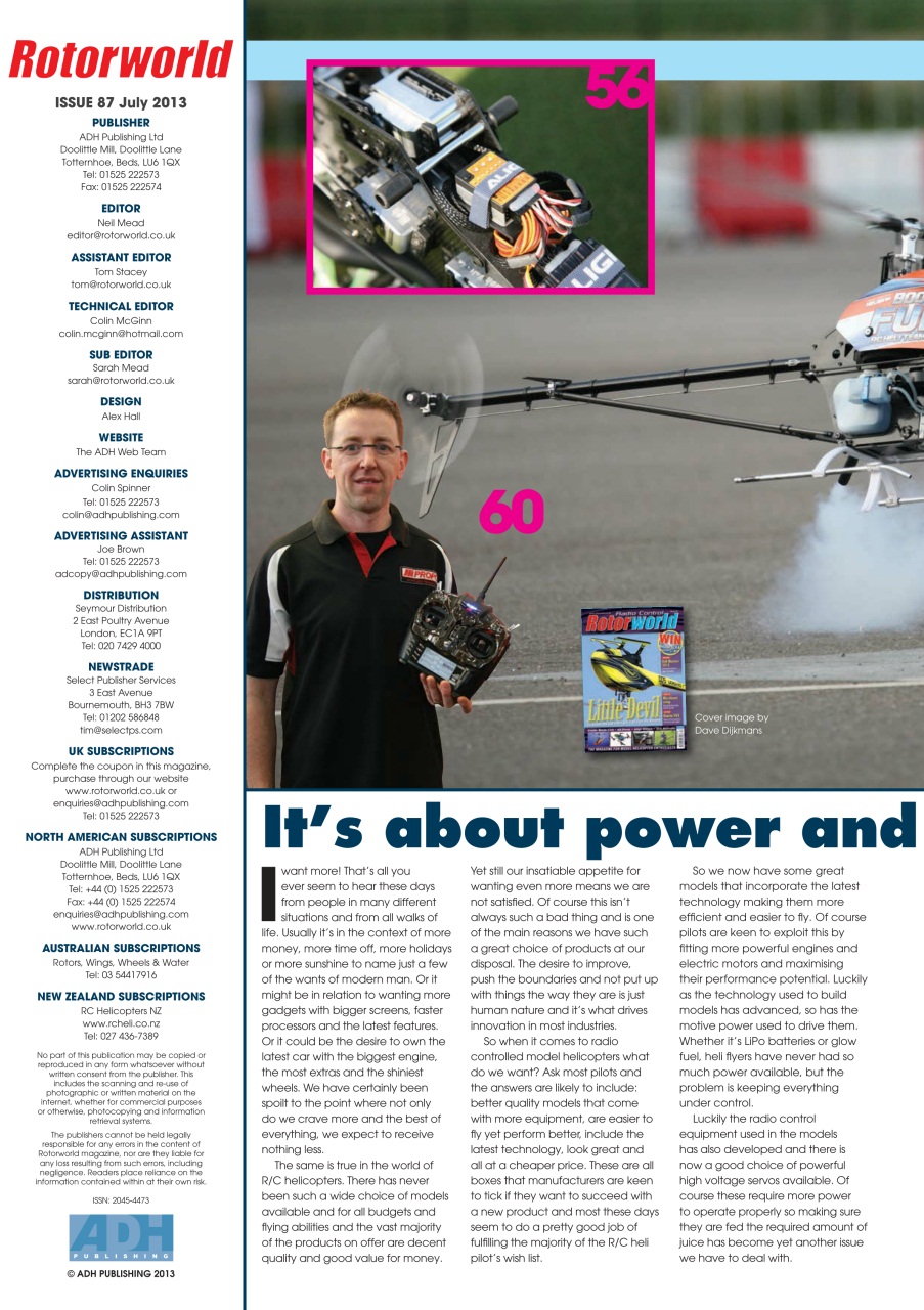 Radio Control Rotor World Preview Pages