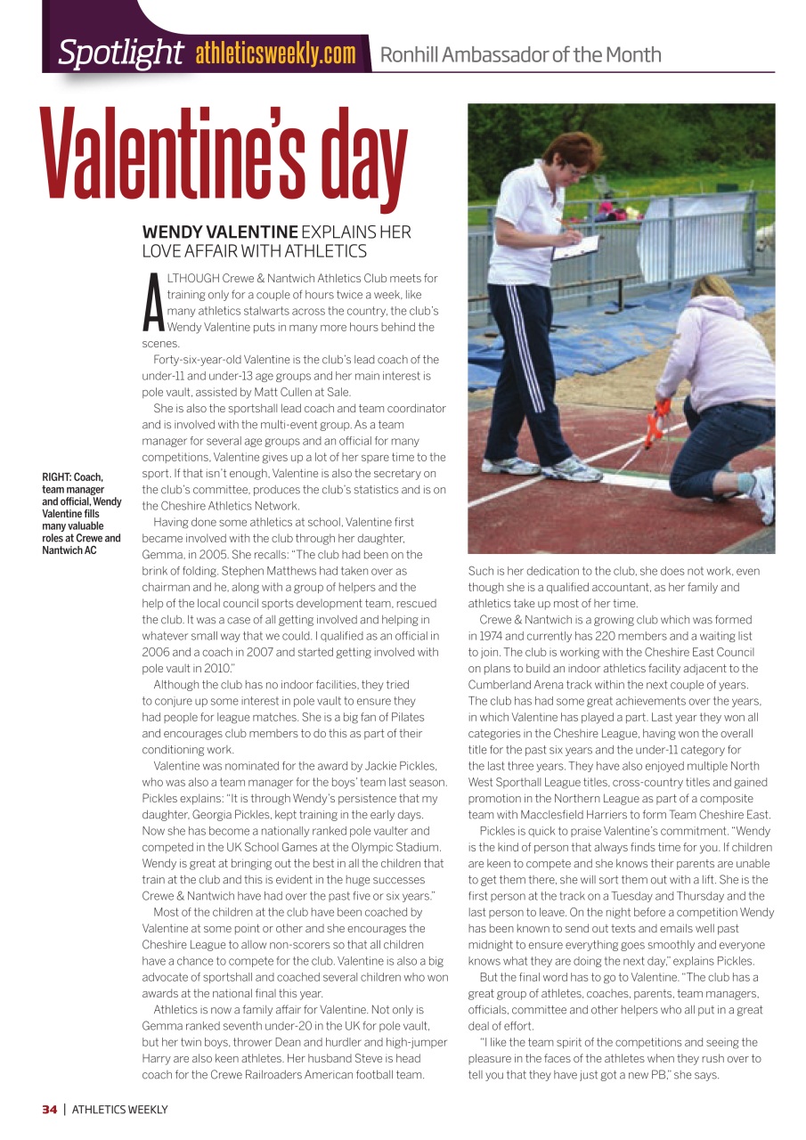 AW – Athletics Weekly Magazine Preview Pages