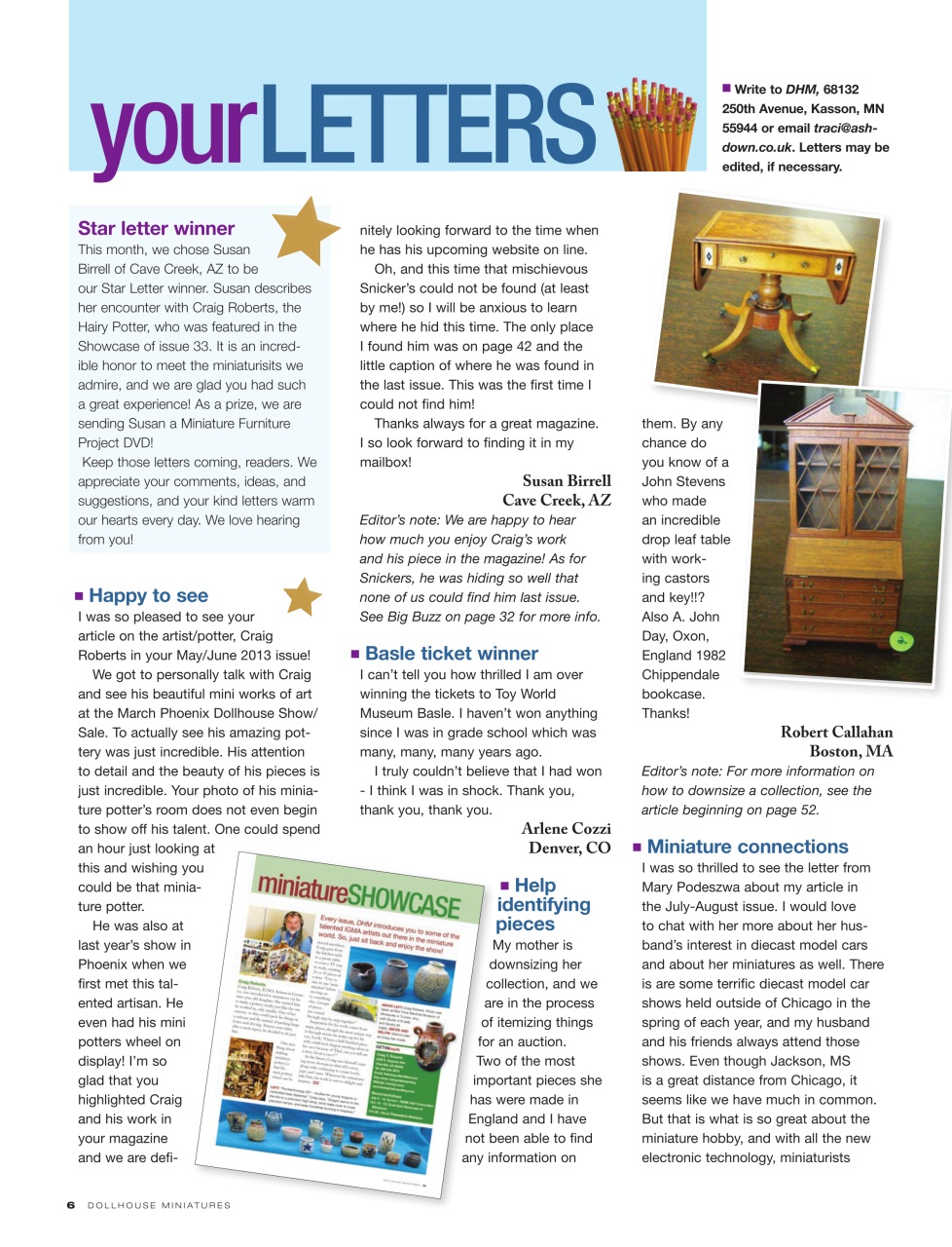 Dollhouse Miniatures Preview Pages