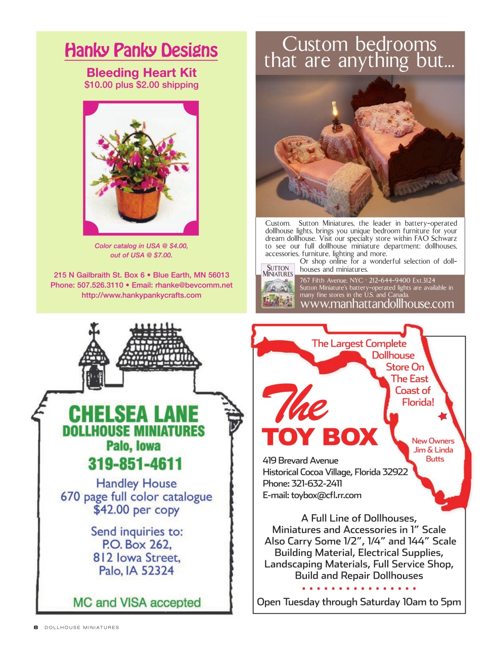 Dollhouse Miniatures Preview Pages