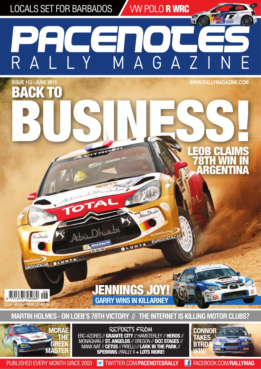 Pacenotes Rally magazine Preview Pages