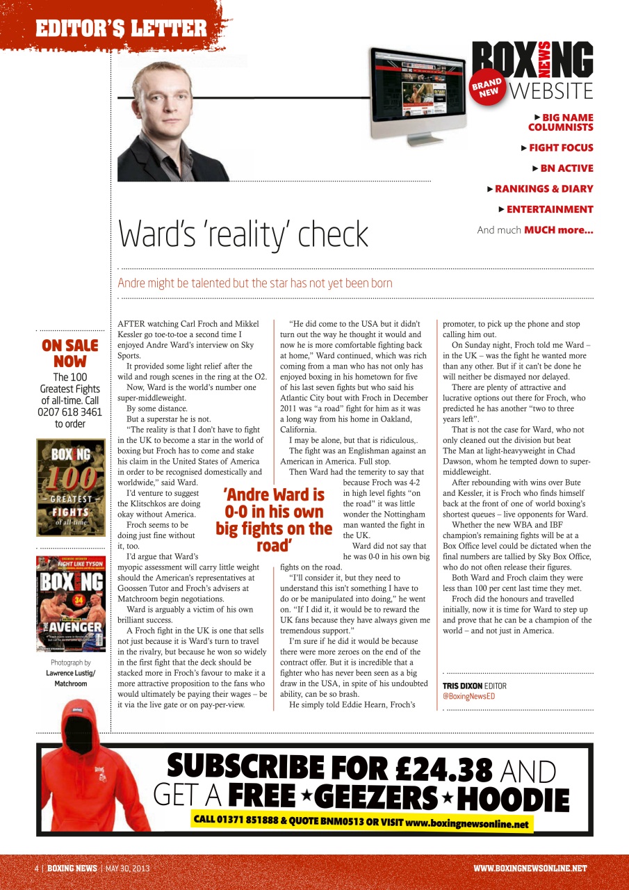 Boxing News Preview Pages