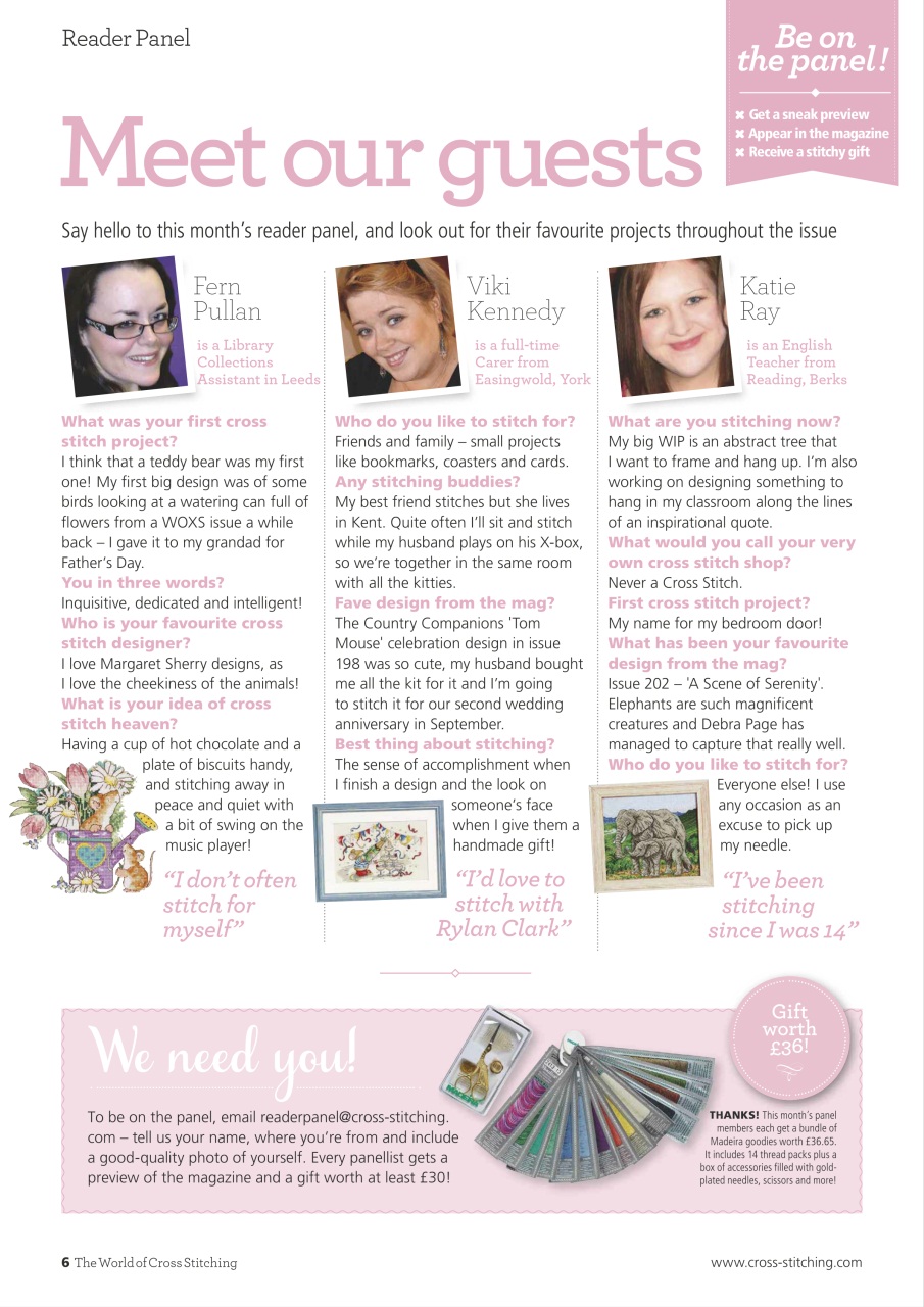 The World of Cross Stitching Preview Pages